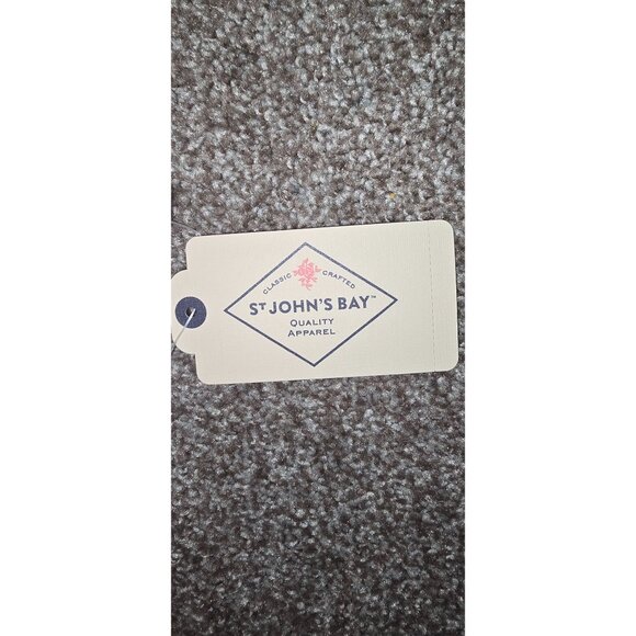 St. Johns Bay Womens Large Multi-Stripe Sleeveless Cotton Top - Picture 4 of 7